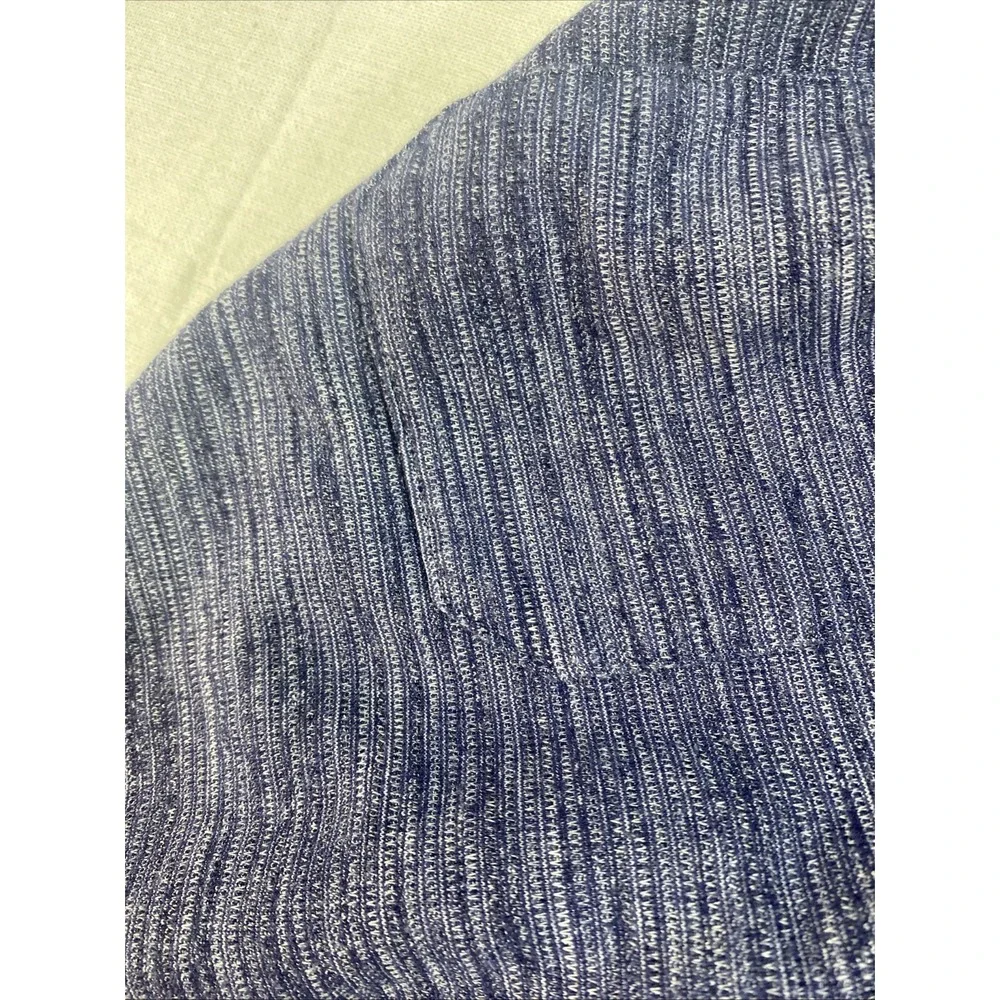 Banana Republic Mens Medium Polo‎ Textured Blue Knit Short Sleeve  Size M